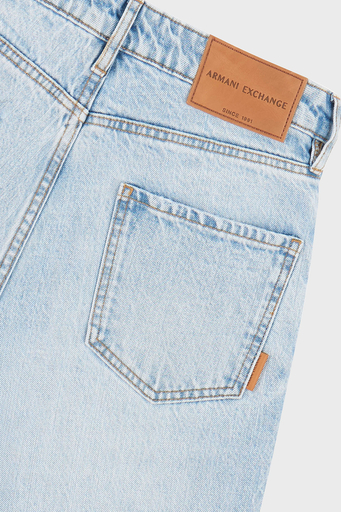 Armani Exchange Pamuklu Tapered Fit Daralan Paça Jeans Bayan Kot Pantolon XW000128 AF12860 MB001 AÇIK MAVİ - 5