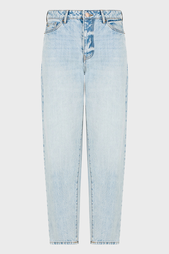 Armani Exchange Pamuklu Tapered Fit Daralan Paça Jeans Bayan Kot Pantolon XW000128 AF12860 MB001 AÇIK MAVİ - 6
