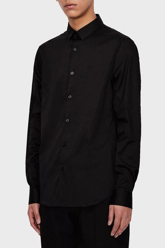 Armani Exchange Pamuklu Uzun Kollu Erkek Gömlek 8NZC31 ZN28Z 1200 SİYAH - 1