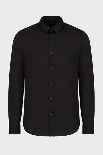 Armani Exchange Pamuklu Uzun Kollu Erkek Gömlek 8NZC31 ZN28Z 1200 SİYAH - 6