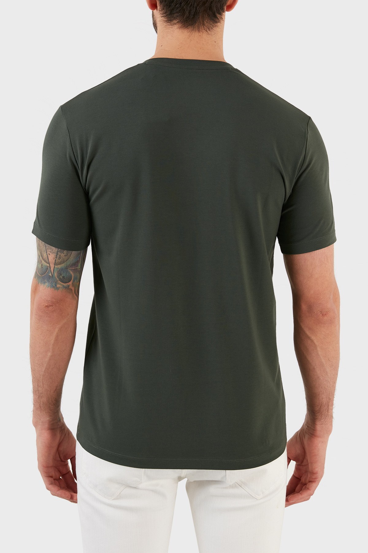 Armani Exchange Pamuklu V Yaka Erkek T Shirt 8NZT85 Z8M9Z 1863 HAKİ