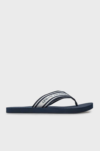 Armani Exchange Parmak Arası Erkek Terlik XUQ005 XV822 T728 LACİVERT-BEYAZ - 1