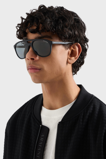 Armani Exchange Pilot Güneş Erkek Gözlük 0AX4156SU 8078T3 59 Mat Siyah-Gri Polarize - 2