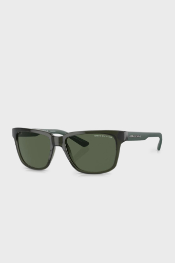 Armani Exchange Polarize Erkek Gözlük 0AX4026S 83419A 56 Parlak Şeffaf Yeşil-Koyu Yeşil - 1