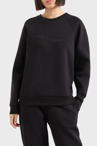 Armani Exchange Regular Fit Bisiklet Yaka Bayan Sweat 6DYM55 YJFPZ 1200 SİYAH - 1