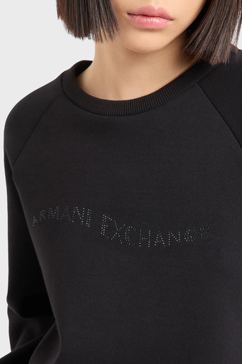 Armani Exchange Regular Fit Bisiklet Yaka Bayan Sweat 6DYM55 YJFPZ 1200 SİYAH - 3