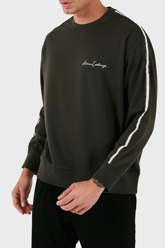 Armani Exchange Regular Fit Bisiklet Yaka Erkek Sweat 8NZMSG Z9N1Z 1832 HAKİ - 3