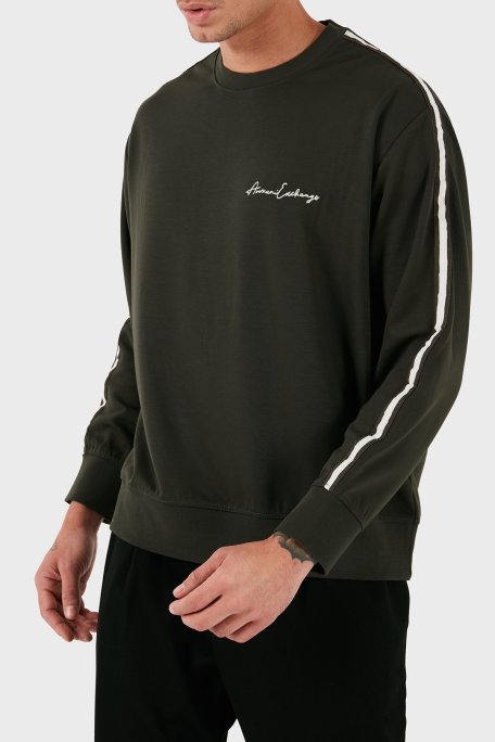 Armani Exchange Regular Fit Bisiklet Yaka Erkek Sweat 8NZMSG Z9N1Z 1832 HAKİ - 2