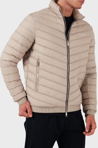 Armani Exchange Regular Fit Çift Fermuarlı Dik Yaka Erkek Mont 8NZB52 ZNW3Z 7703 BEJ - 4