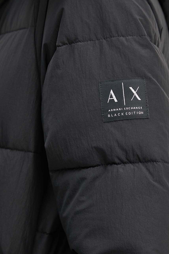 Armani Exchange Regular Fit Çıkarılabilir Kapüşonlu Şişme Bayan Mont XW000026 AF10248 UC001 SİYAH - 6
