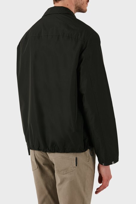 Armani Exchange Regular Fit Çıtçıt Düğmeli Cepli Erkek Gömlek Ceket XM000209 AF12012 UB001 SİYAH - 6