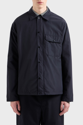 Armani Exchange Regular Fit Çıtçıt Düğmeli Cepli Erkek Gömlek Ceket XM000209 AF12012 UB101 LACİVERT - 1