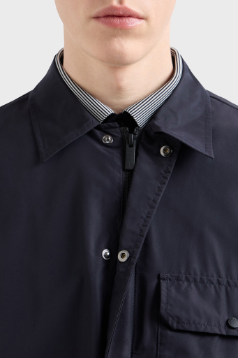 Armani Exchange Regular Fit Çıtçıt Düğmeli Cepli Erkek Gömlek Ceket XM000209 AF12012 UB101 LACİVERT - 4