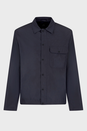 Armani Exchange Regular Fit Çıtçıt Düğmeli Cepli Erkek Gömlek Ceket XM000209 AF12012 UB101 LACİVERT - 5