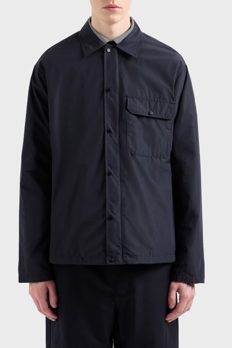 Armani Exchange Regular Fit Çıtçıt Düğmeli Cepli Erkek Gömlek Ceket XM000209 AF12012 UB101 LACİVERT - 1