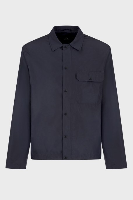 Armani Exchange Regular Fit Çıtçıt Düğmeli Cepli Erkek Gömlek Ceket XM000209 AF12012 UB101 LACİVERT - 5