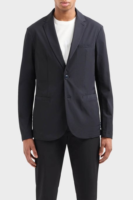 Armani Exchange Regular Fit Düğmeli Blazer Erkek Ceket 8NZG49 ZNYZZ 1583 LACİVERT - 1