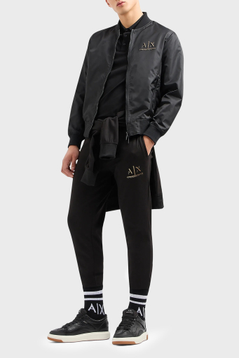 Armani Exchange Regular Fit Jogger Spor Erkek Pantolon 3DZPSA Z9N1Z 1200 SİYAH - 2