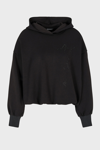 Armani Exchange Regular Fit Kapüşonlu Bayan Sweat 6DYM84 YJEZZ 1200 SİYAH - 5