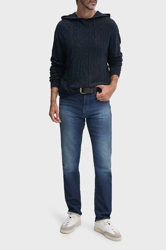 Armani Exchange Regular Fit Kapüşonlu Yaka Örme Erkek Kazak 6DZM1B ZM4DZ 1510 LACİVERT - 3