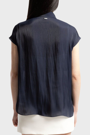 Armani Exchange Regular Fit Kısa Kollu Bayan Gömlek 3DYC19 YNUUZ 1593 LACİVERT - 7