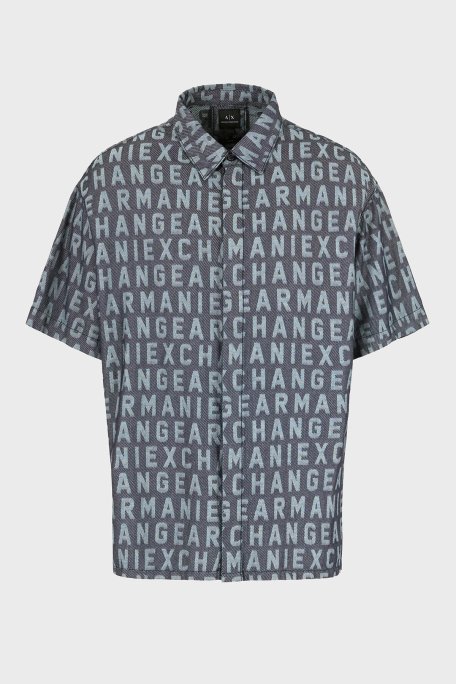 Armani Exchange Regular Fit Kısa Kollu Erkek Gömlek 3DZCD4 Z1WAZ 05HC LACİVERT - 6