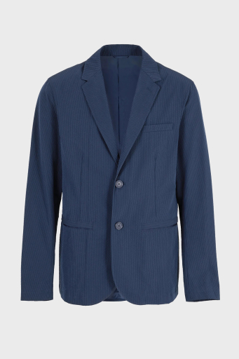 Armani Exchange Tamamı Astarlı Gofre Kumaştan Regular Fit Blazer Erkek Ceket 3DZG23 ZN1AZ 15BA LACİVERT - 5