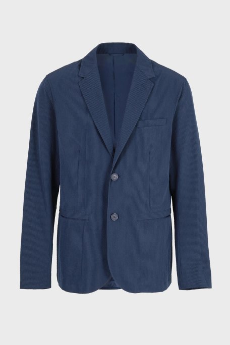 Armani Exchange Tamamı Astarlı Gofre Kumaştan Regular Fit Blazer Erkek Ceket 3DZG23 ZN1AZ 15BA LACİVERT - 5