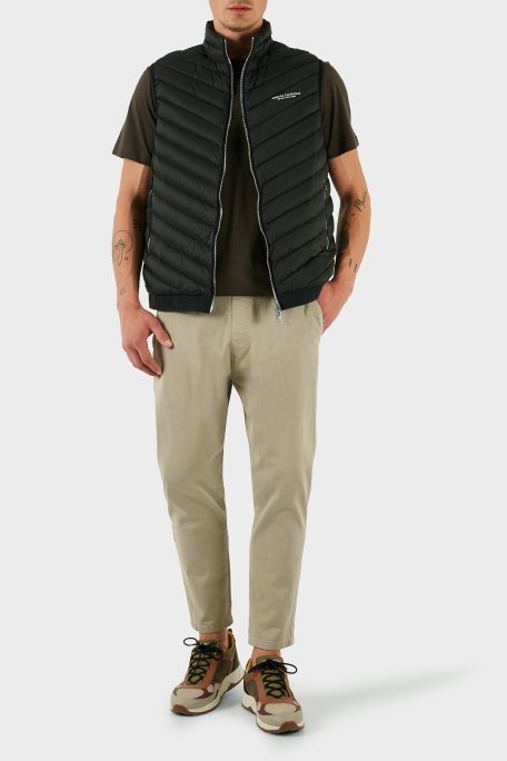 Armani Exchange Regular Fit Kuş Tüyü Dolgulu Dik Yaka Şişme Erkek Yelek 8NZQ52 ZNW3Z MB066 HAKİ - 2
