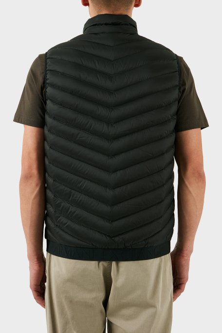 Armani Exchange Regular Fit Kuş Tüyü Dolgulu Dik Yaka Şişme Erkek Yelek 8NZQ52 ZNW3Z MB066 HAKİ - 3