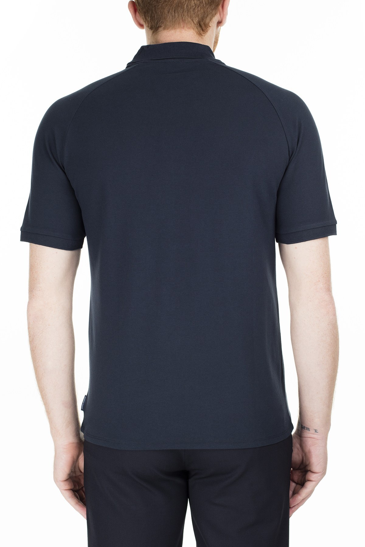 Armani Exchange Regular Fit T Shirt Erkek Polo 3HZFAD ZJ81Z 1510 LACİVERT