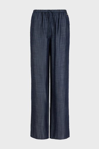 Armani Exchange Relaxed Fit Geniş Paça Casual Bayan Pantolon 3DYP16 Y15PZ 1500 MAVİ - 10