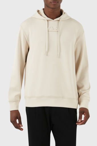 Armani Exchange Relaxed Fit Kapüşonlu Erkek Sweat 3DZMAB ZJUBZ 1792 BEJ - 1