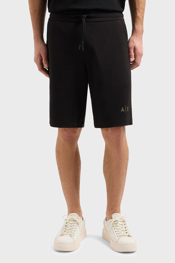 Armani Exchange Relaxed Fit Lastikli Bel Logolu Erkek Short XM000334 AF12269 UC001 SİYAH - 1