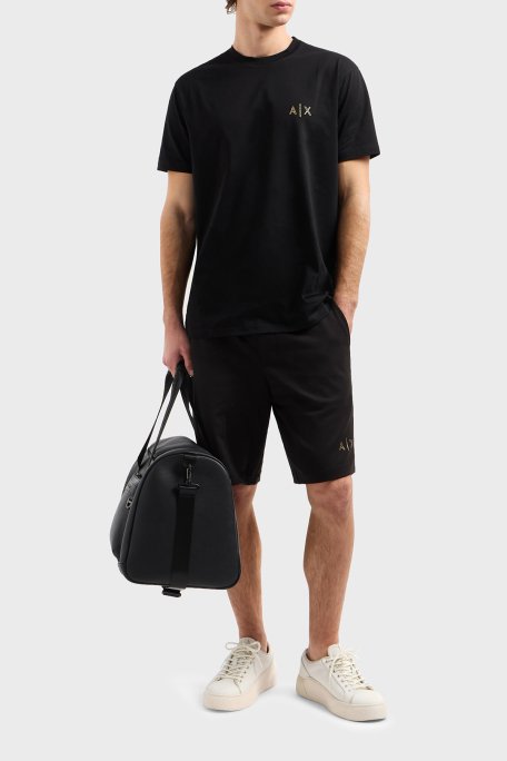 Armani Exchange Relaxed Fit Lastikli Bel Logolu Erkek Short XM000334 AF12269 UC001 SİYAH - 3