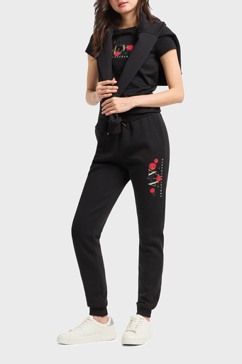 Armani Exchange Relaxed Fit Ribanalı Paça Logolu Jogger Bayan Pantolon XW000314 AF12261 UC001 SİYAH