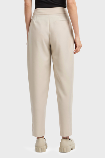 Armani Exchange Relaxed Fit Yüksek Bel Daralan Paça Pileli Bayan Pantolon XW000222 AF10855 U1095 KAHVE - 2