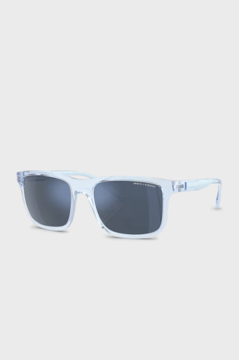 Armani Exchange Şeffaf Güneş Erkek Gözlük 0AX4145S 834555 57 Işıltılı Saydam Mavi-Koyu mavi - 3