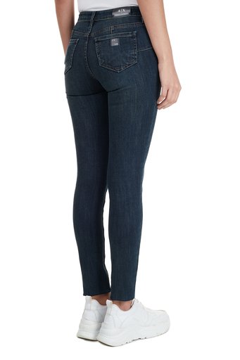 Armani Exchange Skinny Pamuklu J69 Jeans Bayan Kot Pantolon 6HYJ69 Y2REZ 1500 LACİVERT - 3