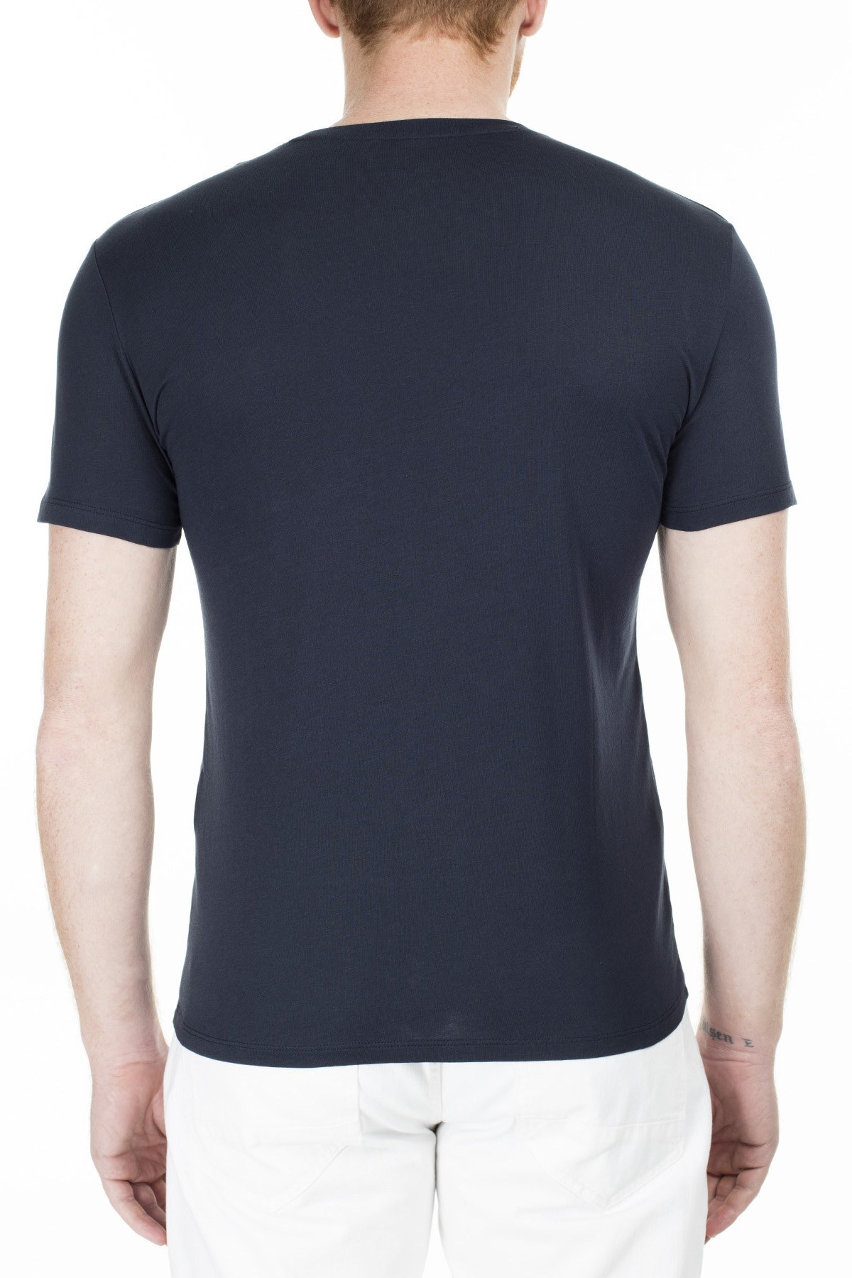 Armani Exchange Slim Fit Erkek T Shirt 3HZTAC ZJA5Z 1510 LACİVERT