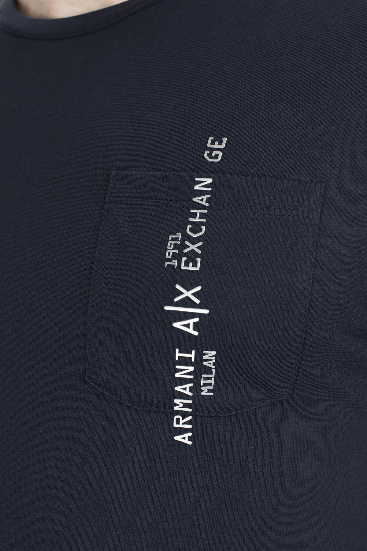 Armani Exchange Slim Fit Erkek T Shirt 3HZTAC ZJA5Z 1510 LACİVERT