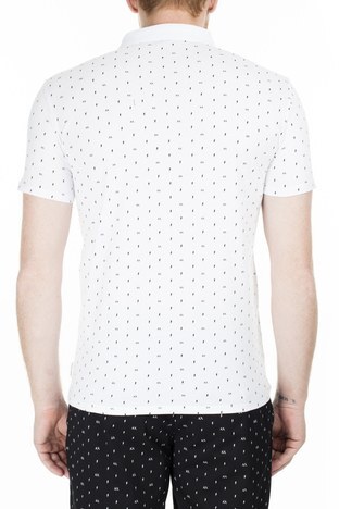 Armani Exchange - Armani Exchange Slim Fit T Shirt Erkek Polo 3HZF93 ZJH4Z 7129 BEYAZ (1)