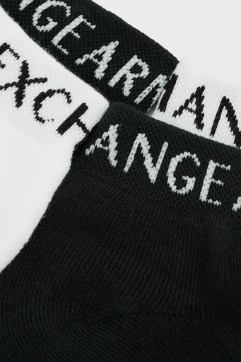 Armani Exchange Streç Pamuklu 2 Pack Erkek Çorap 956013 CC406 54510 SİYAH-BEYAZ - 4