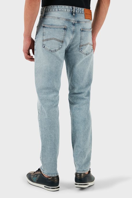 Armani Exchange Streç Pamuklu Regular Fit Dar Paça Jeans Erkek Kot Pantolon XM000049 AF13094 MB001 LACİVERT - 2