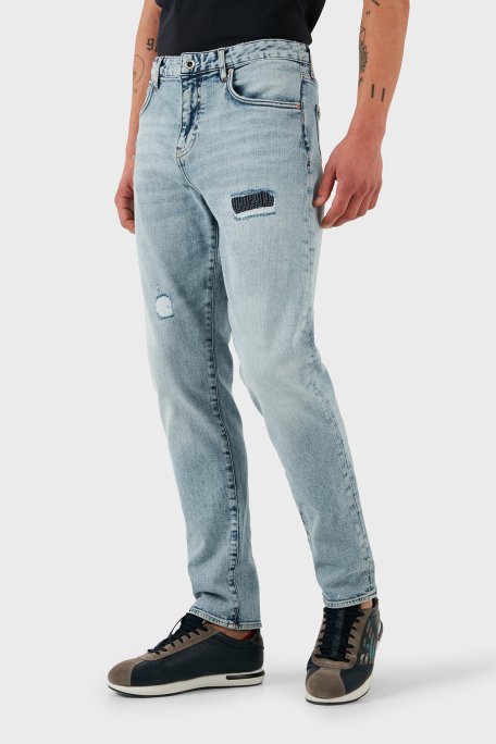 Armani Exchange Streç Pamuklu Regular Fit Dar Paça Jeans Erkek Kot Pantolon XM000049 AF13094 MB001 LACİVERT - 5
