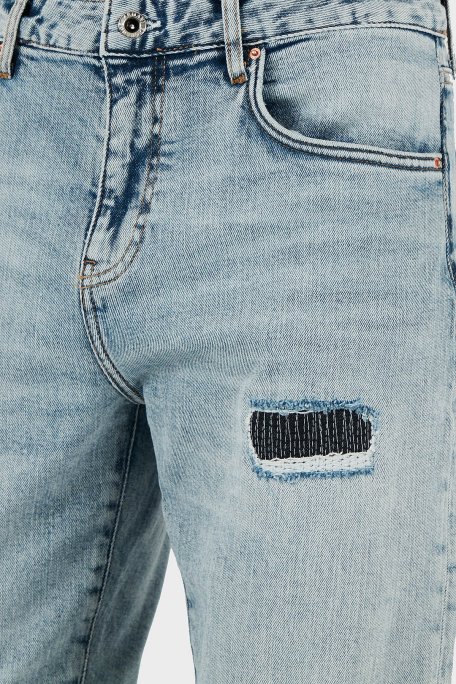 Armani Exchange Streç Pamuklu Regular Fit Dar Paça Jeans Erkek Kot Pantolon XM000049 AF13094 MB001 LACİVERT - 6