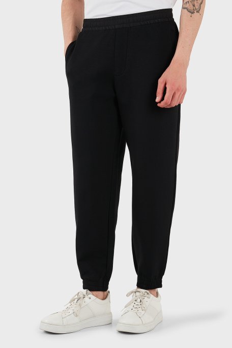 Armani Exchange Streç Pamuklu Regular Fit Normal Bel Lastikli Paça Jogger Erkek Pantolon XM000516 AF13047 MC105 SİYAH - 3