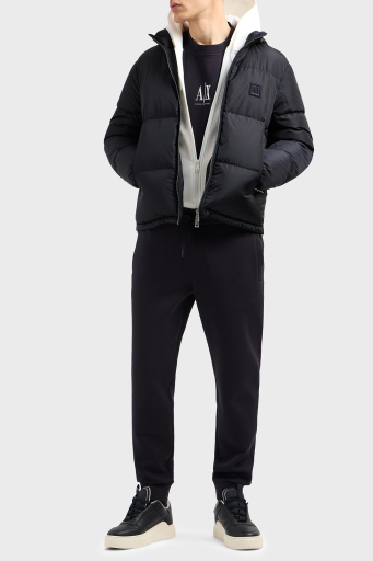 Armani Exchange Streç Pamuklu Regular Fit Normal Bel Ribanalı Paça Jogger Erkek Pantolon XM000373 AF10818 UB101 LACİVERT - 1