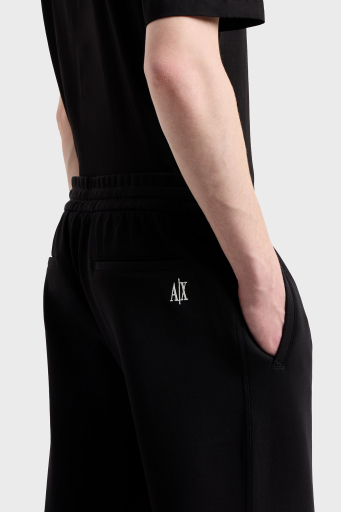 Armani Exchange Streç Pamuklu Regular Fit Normal Bel Ribanalı Paça Jogger Erkek Pantolon XM000373 AF10818 UC001 SİYAH - 4