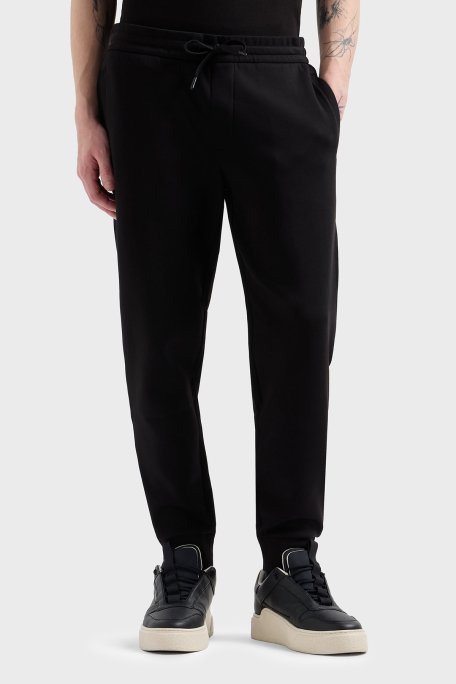 Armani Exchange Streç Pamuklu Regular Fit Normal Bel Ribanalı Paça Jogger Erkek Pantolon XM000373 AF10818 UC001 SİYAH - 2
